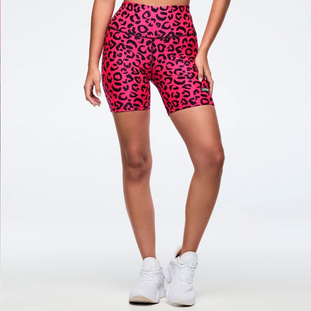 NWOT ZUMBA Sizzlin' High Waisted Biker Shorts Size Medium
